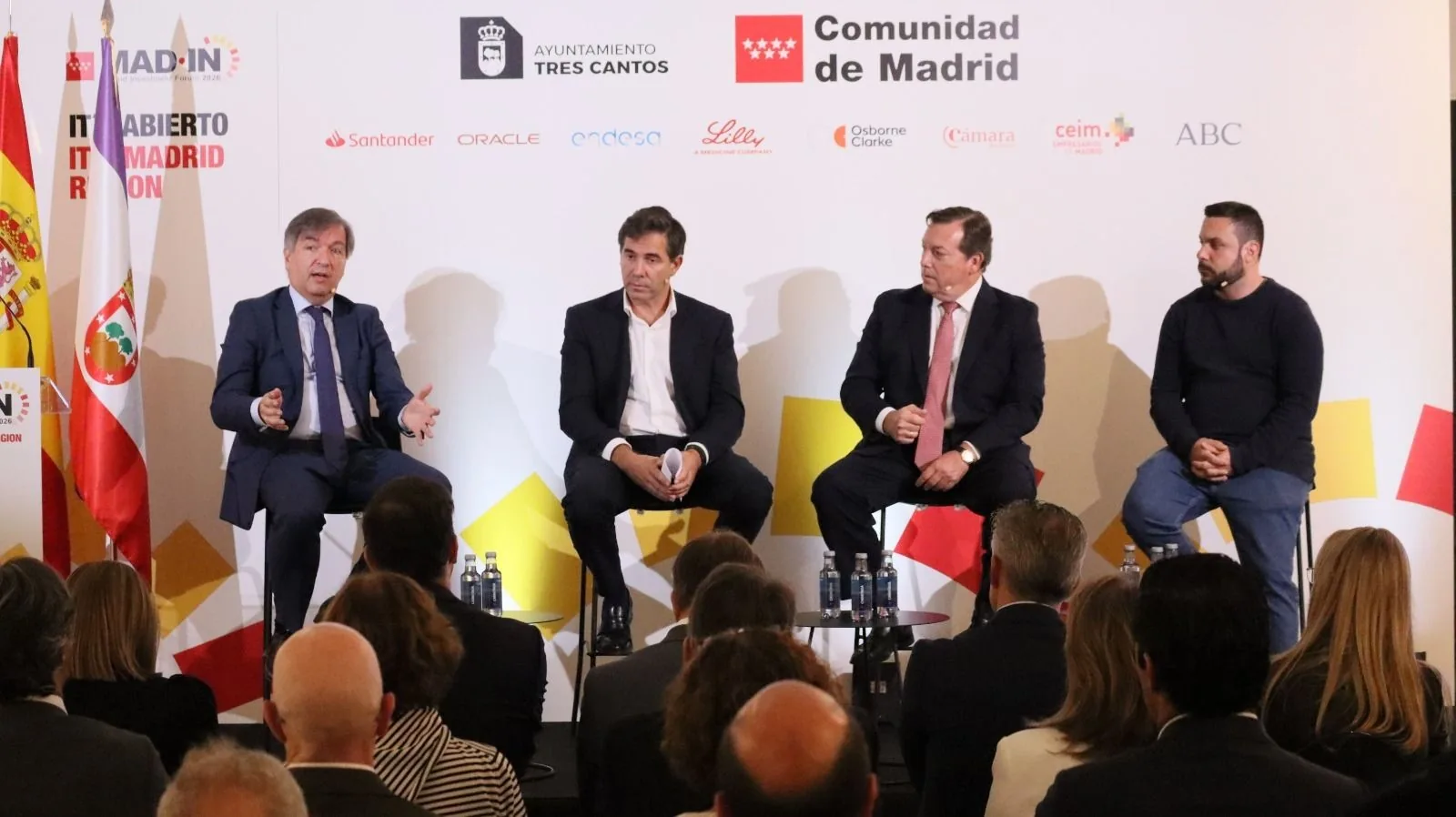 Marcos González Sanz en el Mad-In Investment Forum, con la Comunidad de Madrid y el Ayuntamiento de Tres Cantos